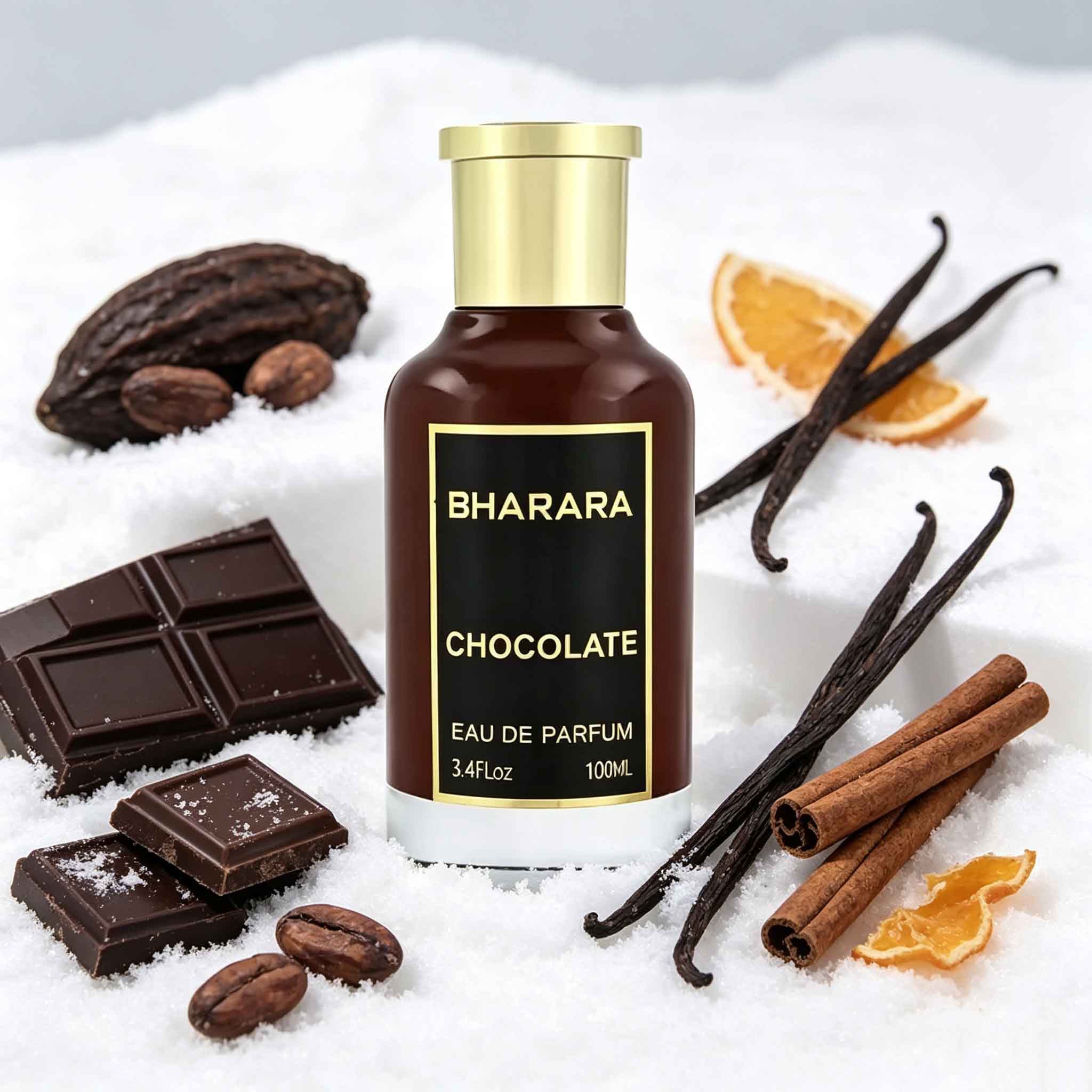Home Fragrance Usa - バララ チョコレート ロングラスティング EDP、豊かで奥深いココア・チョコレートのグルマンフレグランス。 家庭用フルサイズ、外出時のタッチアップ用トラベルスプレー、デート、パーティー、普段使いに最適、男性にも女性にも。
