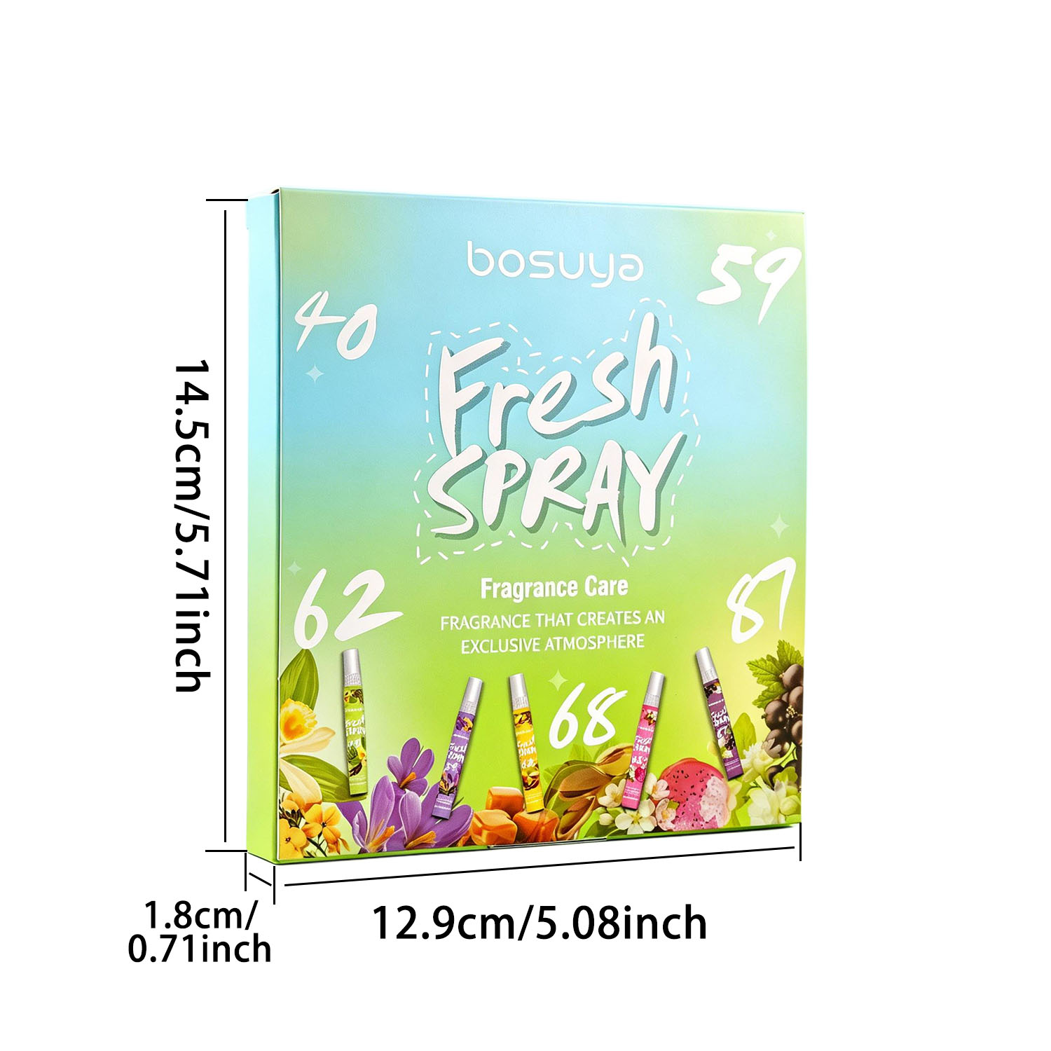 5個入り花と果実の香りのフレグランススプレーセット、持続する - Home Fragrance Gift のレビューと価格
