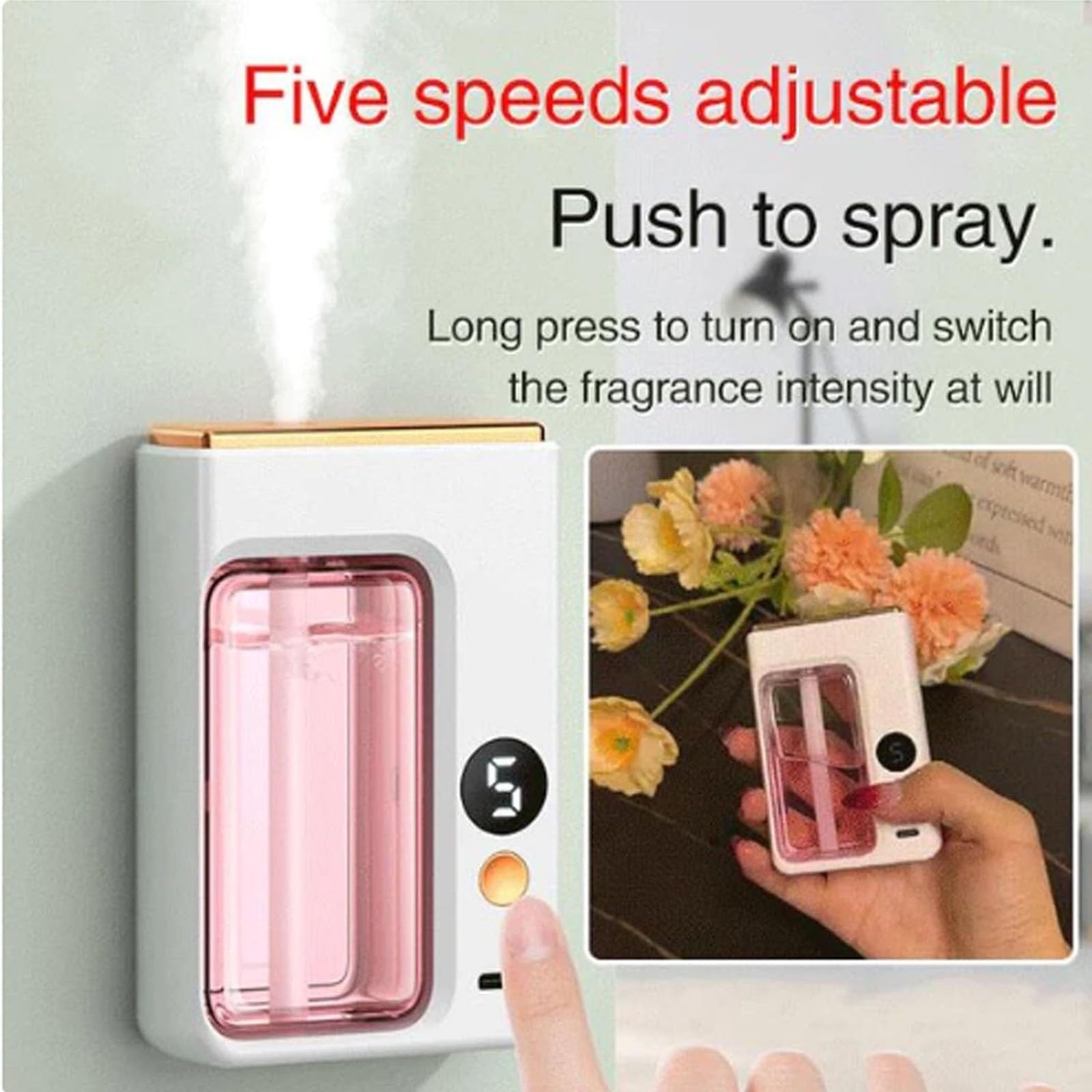 アロマセラピーディフューザー ワイヤレス 壁掛け式 ポータブ - Home Fragrance Usa のレビューと価格